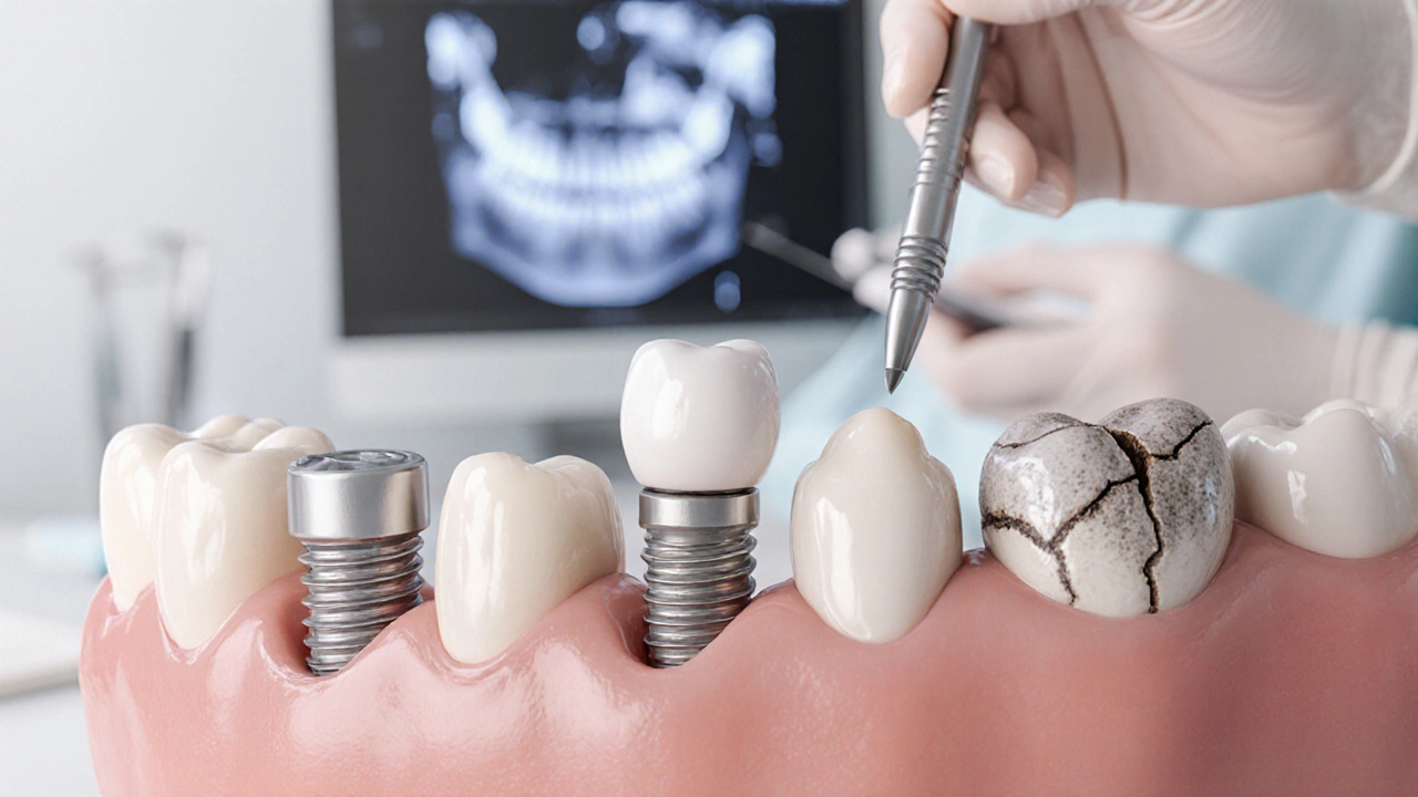 Porovnání materiálů pro zubní implantáty: titanium, zirkon a kompozity - který vybrat?