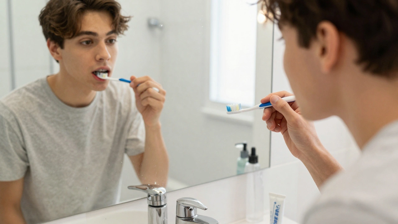 Jak správně používat mezizubní kartáček při nosení rovnátek