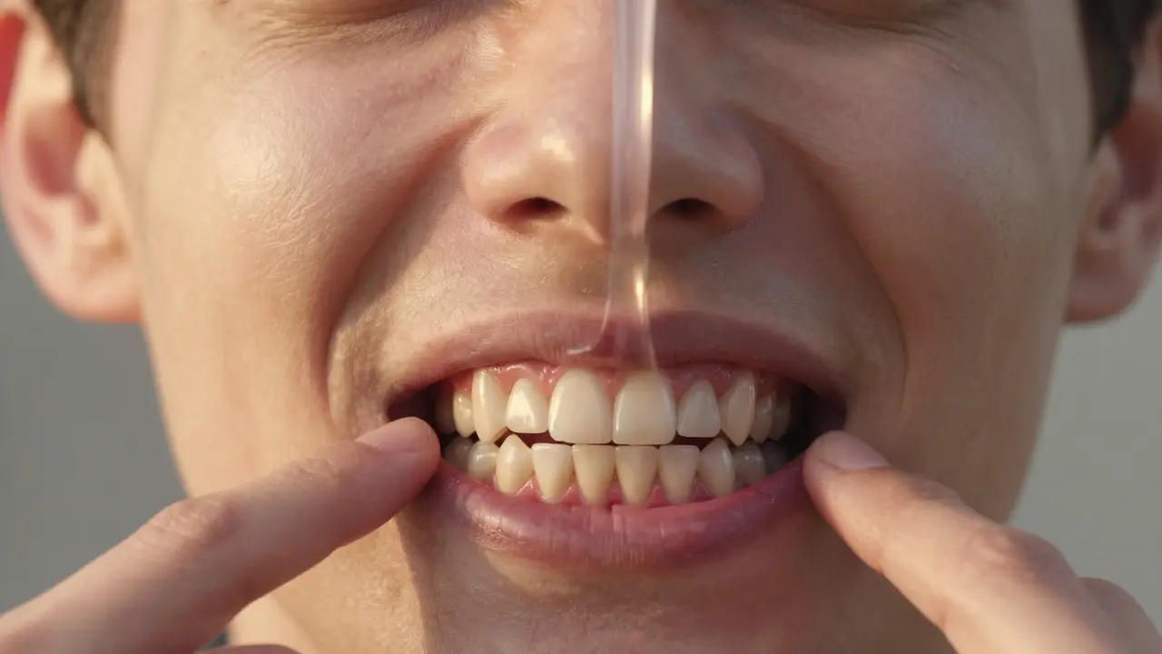 Zuby se přesouvají do správné polohy, čistý proud vzduchu proudí nosními cestami.