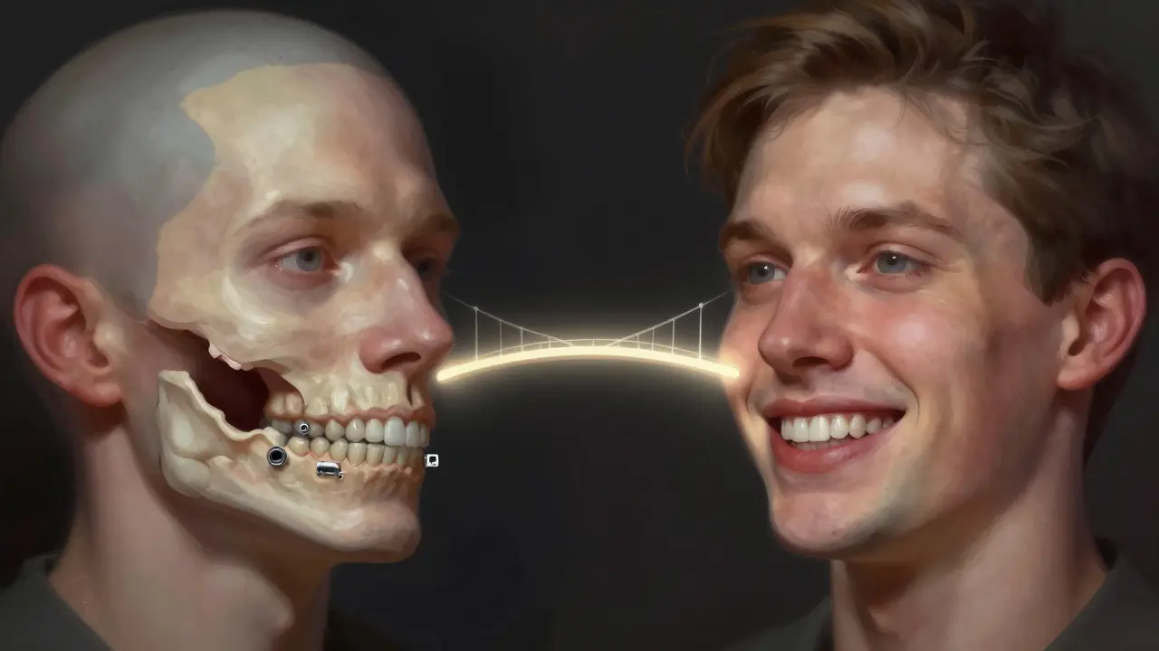 Transformace obličeje pacienta po operaci: z úrazu k obnově smíchu a funkce.