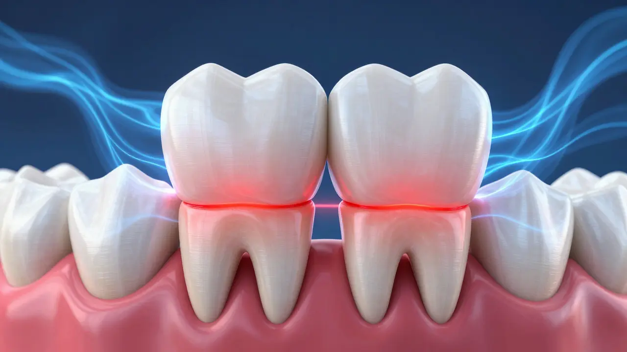 3D vizualizace tlaku a opotřebení zubů při bruxismu
