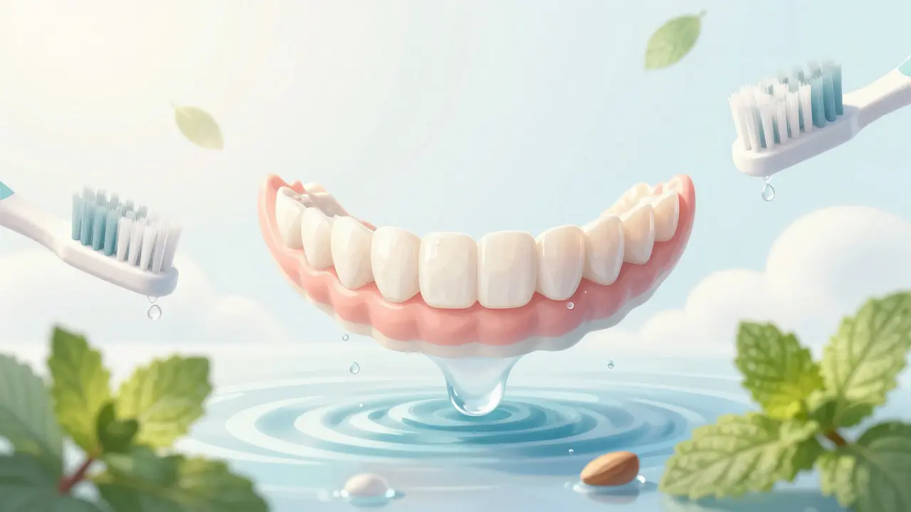 Abstraktní ilustrace zdravého úsměvu a péče o zuby