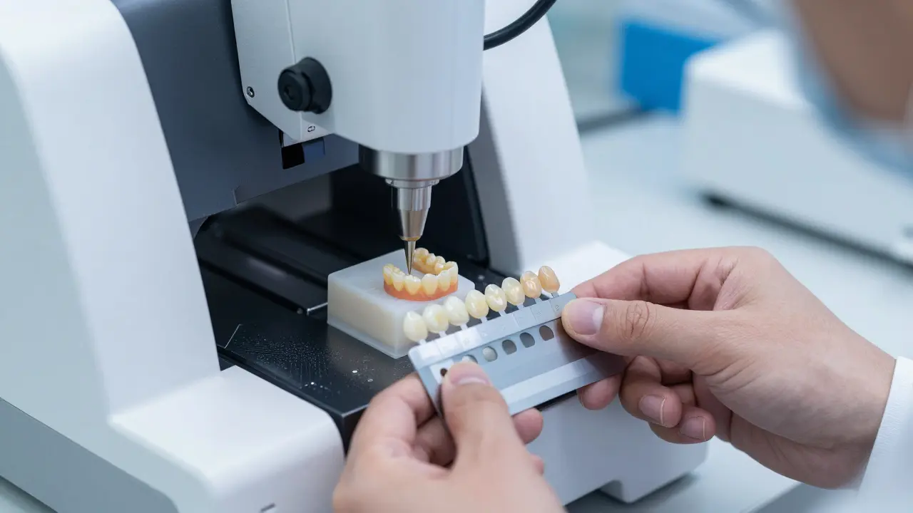 Digitální výroba keramické korunky v moderní stomatologické laboratoři