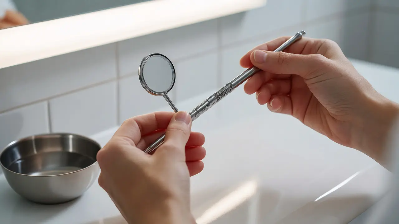 Dentální zrcátko: Jak ho používat pro kontrolu stavu zubních vředů